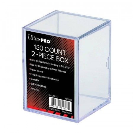 Ultra Pro Storage Box 2 Piece 150 Card Clear