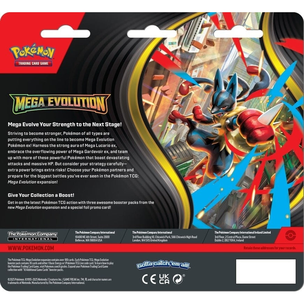 Pokemon Mega Evolution 3pk Blister Sett
