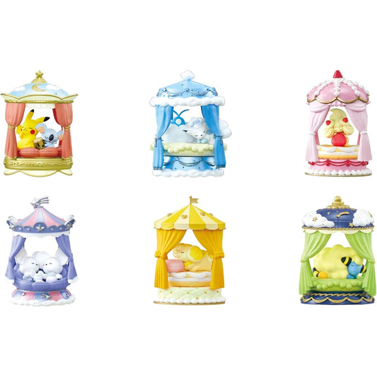 Pokemon Re-ment Nighty Night Figurer (6 stk)