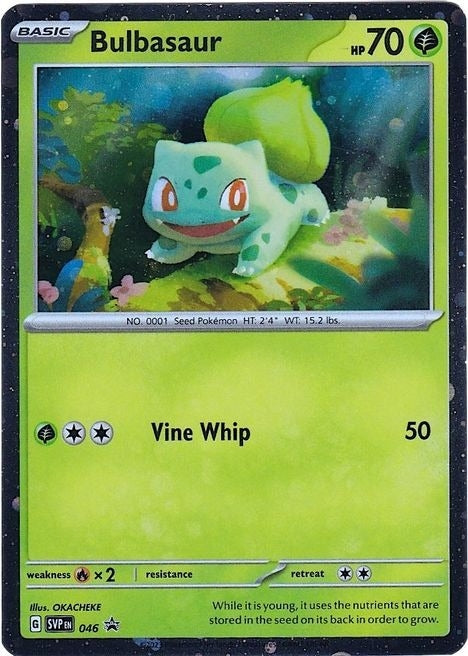Bulbasaur SVP046 Black Star Promo