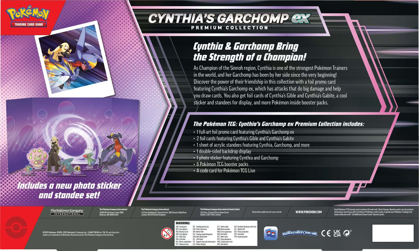 Pokemon Cynthia's Garchomp ex Premium Collection
