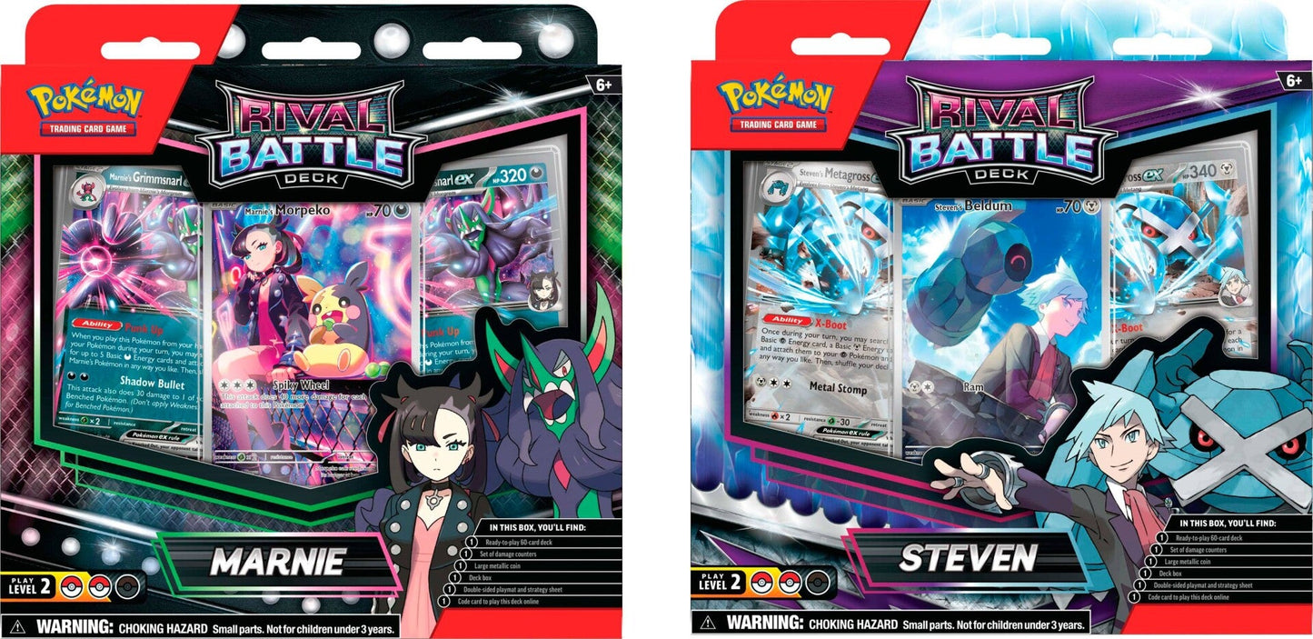 Pokemon Marnie & Steven Rival Battle Decks
