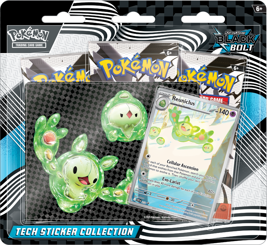 Pokemon Black Bolt & White Flare Tech Sticker Collection (2 stk)