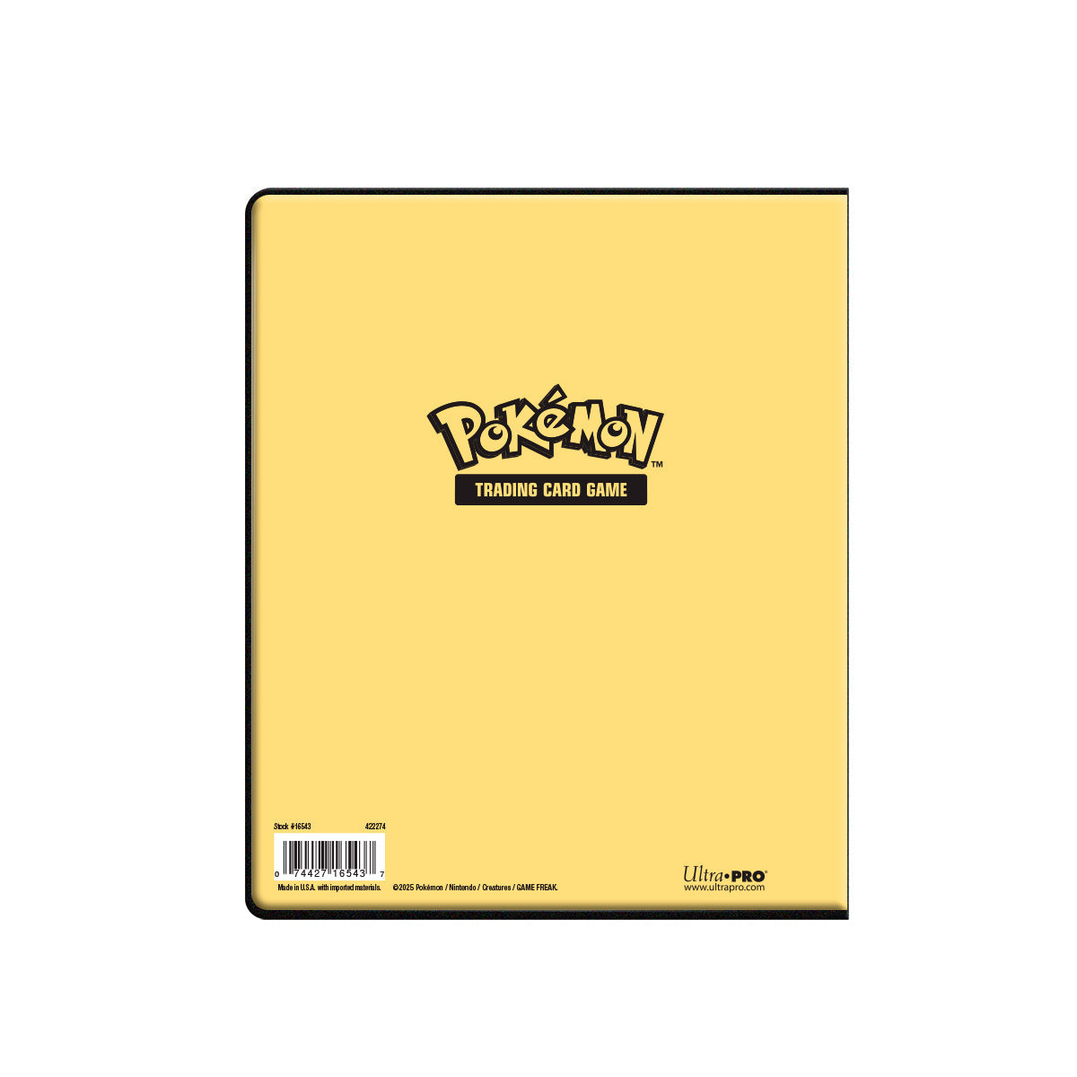 Ultra Pro Pokemon Pikachu 4-Pocket Portfolio / Album