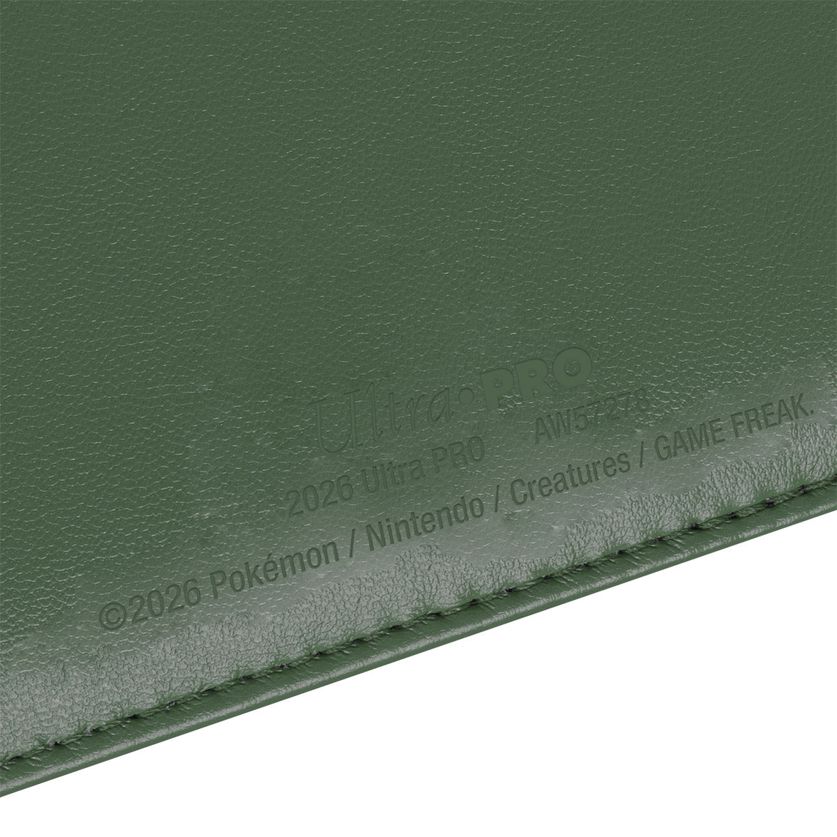 Ultra Pro Premium Snap Binder - nærbilde av materialoverflaten i hjørnet