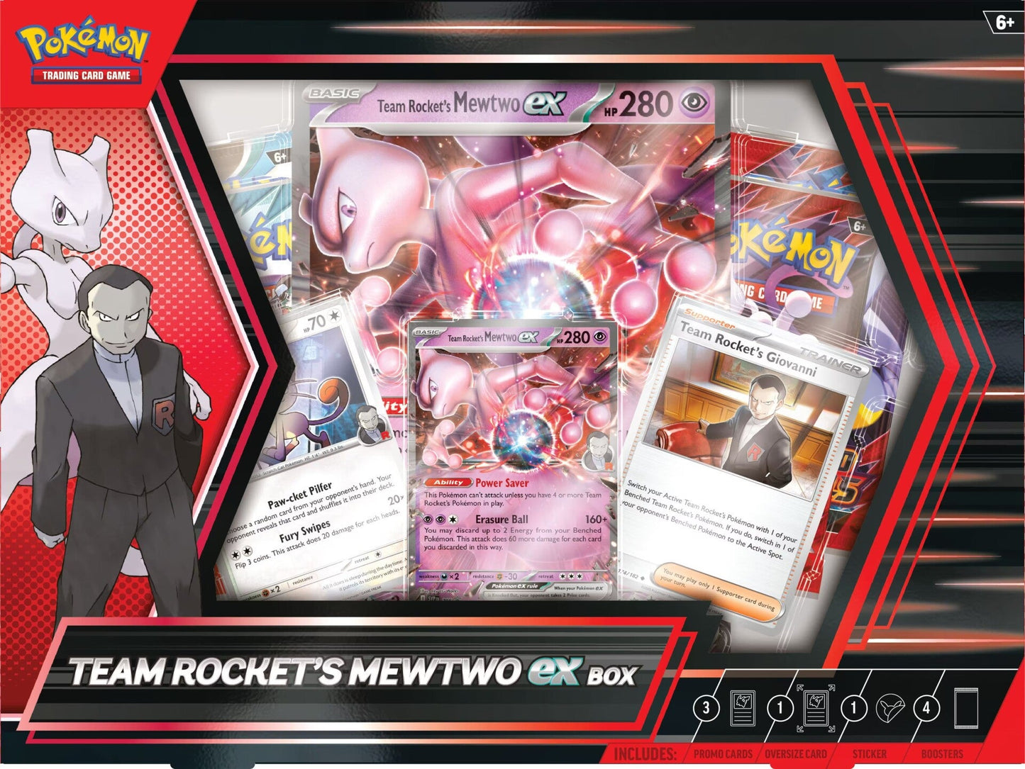 Pokemon Team Rocket's Mewtwo ex Box