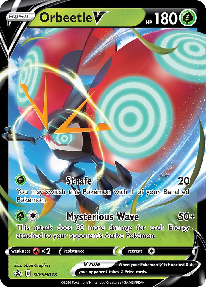 Pokemon Orbeetle V SWSH078 Black Star Promo