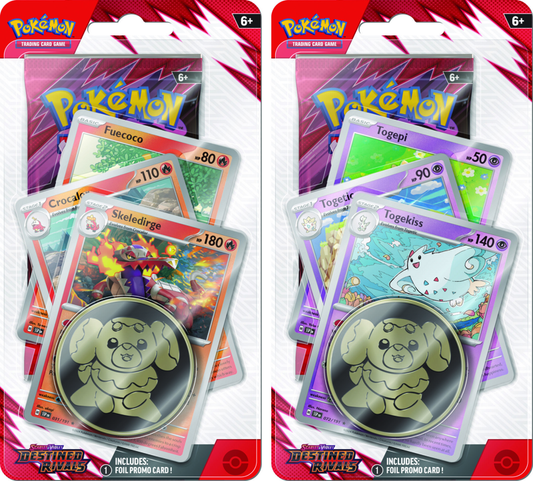 Pokemon Destined Rivals Premium Checklane Blister Sett