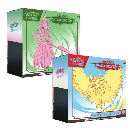 Pokemon Paradox Rift Elite Trainer Box Roaring Moon & Iron Valiant