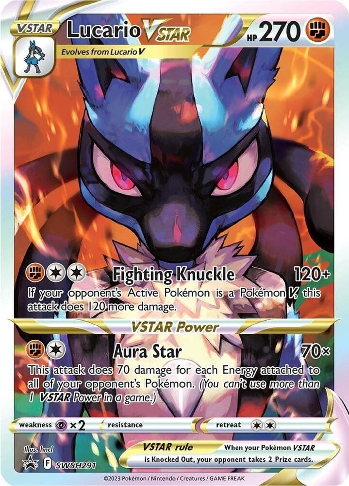 Pokemon Lucario VSTAR SWSH291 Black Star Promo