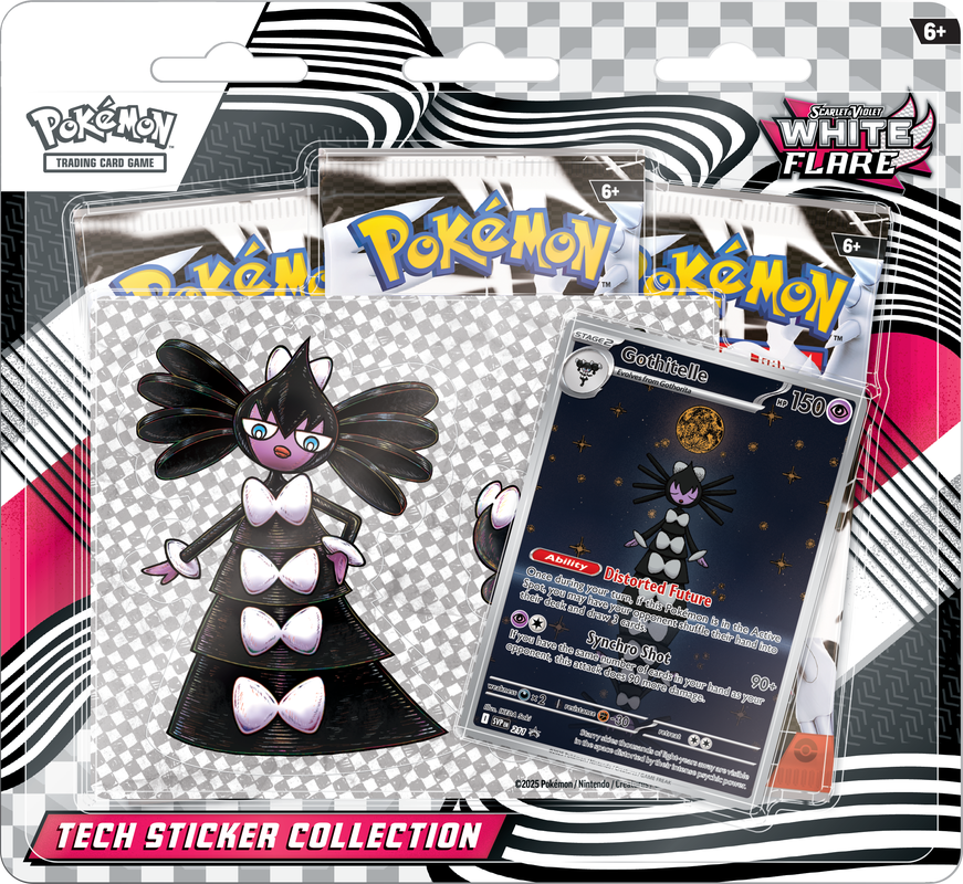 Pokemon Black Bolt & White Flare Tech Sticker Collection (2 stk)
