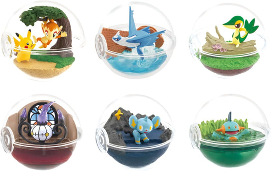 Pokemon Re-ment Terrarium Collection 12 Figurer (6 stk)