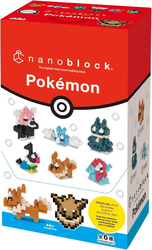 Pokemon Nanoblock Mini Normal Type (6 stk) Figurer