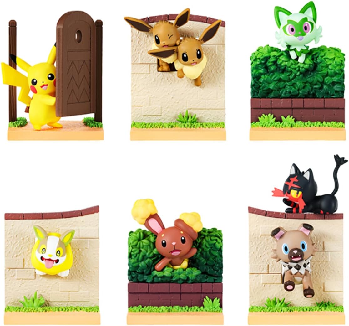 Pokemon Re-ment Welcome Home! Figurer (6 stk)