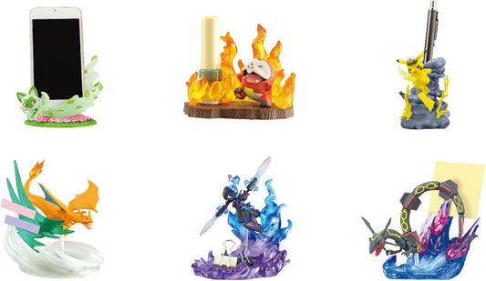 Pokemon Re-ment DesQ Battle on Desk Figurer (6 stk)