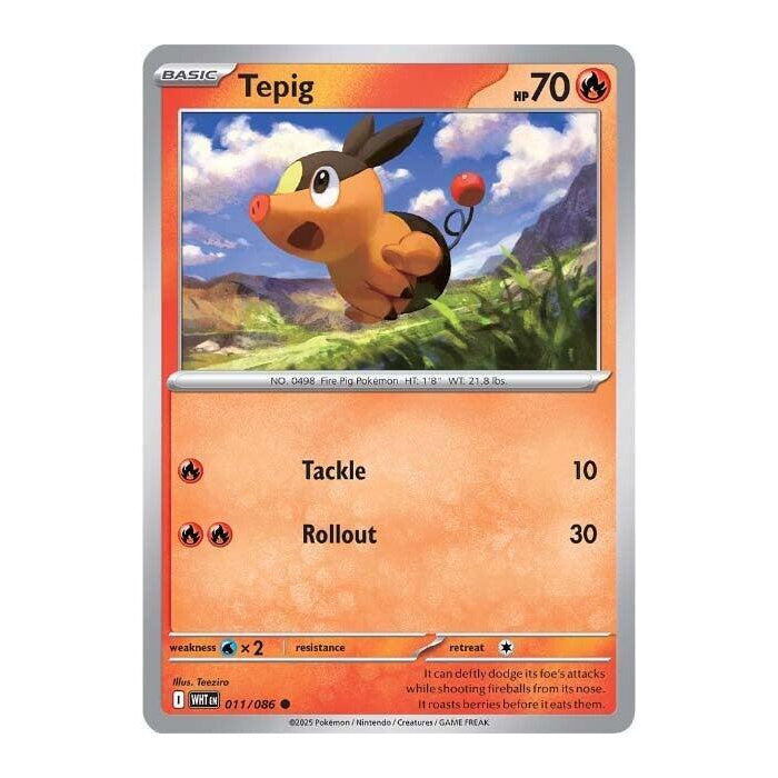 Pokemon Tepig 011/086 Foil Promo