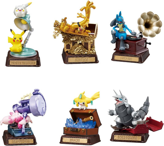 Pokemon Re-ment Vintage Collection Type Steel Figurer (6 stk)