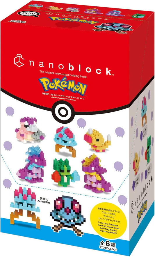 Pokemon Nanoblock Mini Poison Type (6 stk) Figurer