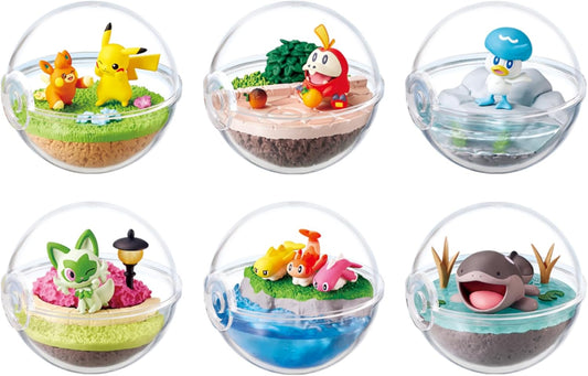 Pokemon Re-ment Terrarium Collection EX: The World of Paldea Figurer (6 stk)