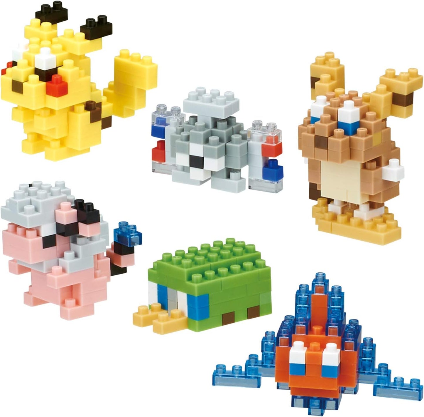 Pokemon Nanoblock Mini Electric Type (6 stk) Figurer