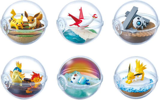Pokemon Re-ment Terrarium Collection 13 Figurer (6 stk)
