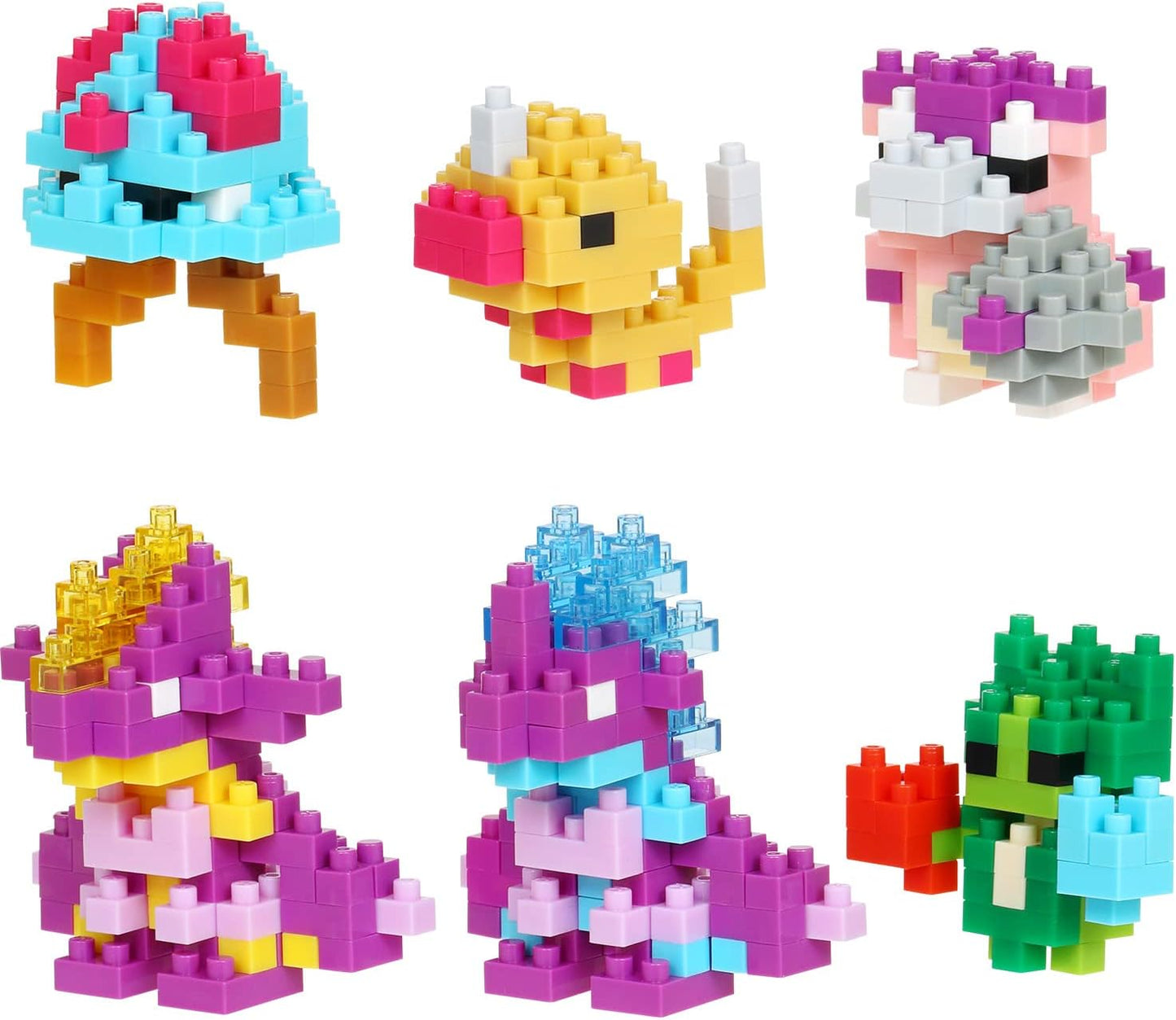 Pokemon Nanoblock Mini Poison Type (6 stk) Figurer