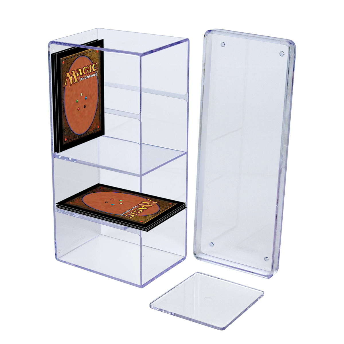 Ultra Pro 4-Compartment Card Storage Box - Clear