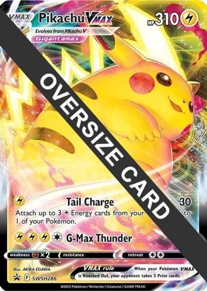 Pokemon Pikachu SWSH286 JUMBO Black Star Promo