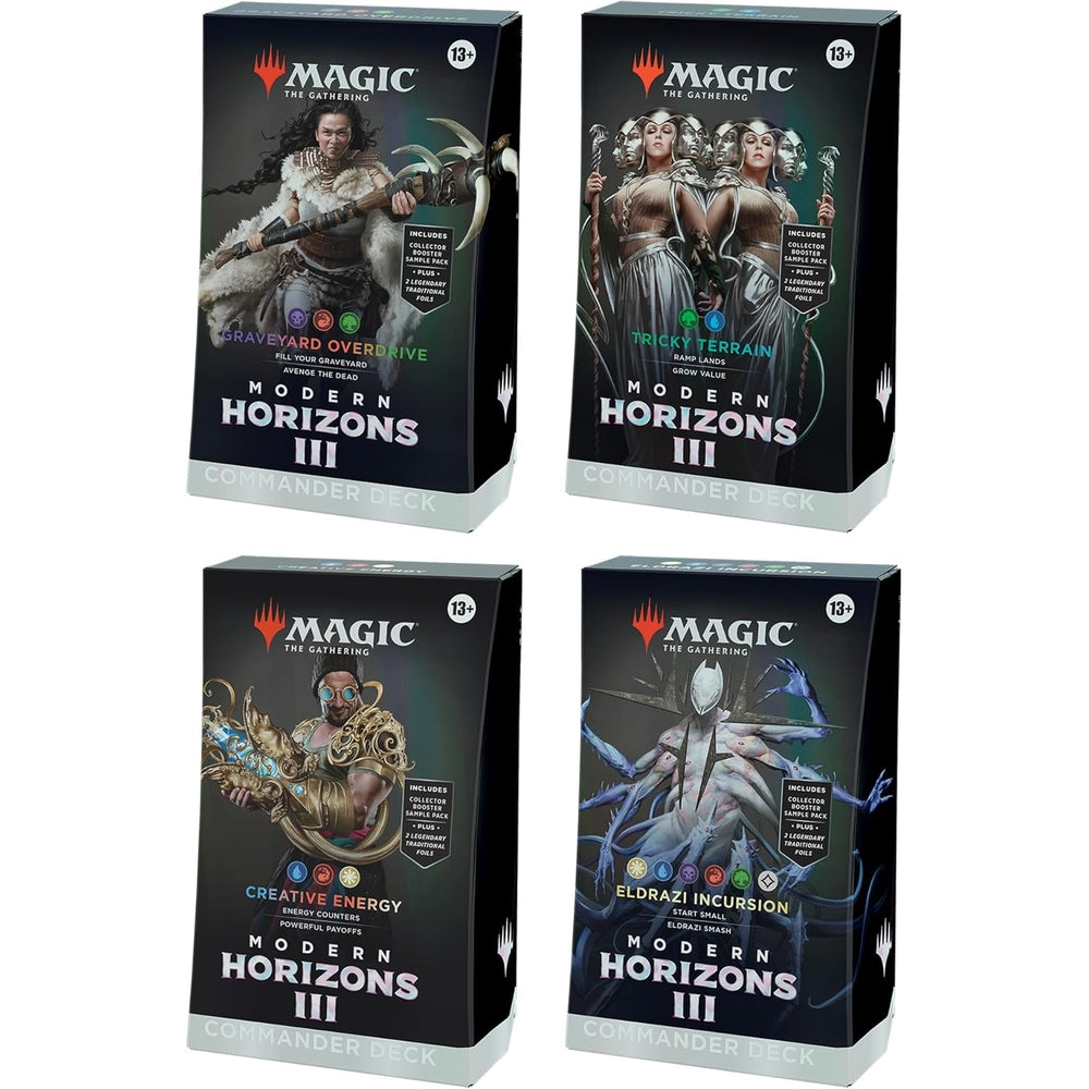 mtg dragon cards MTG Modern Horizons 3 Commander Deck Display (4 Decks) – Pokestore