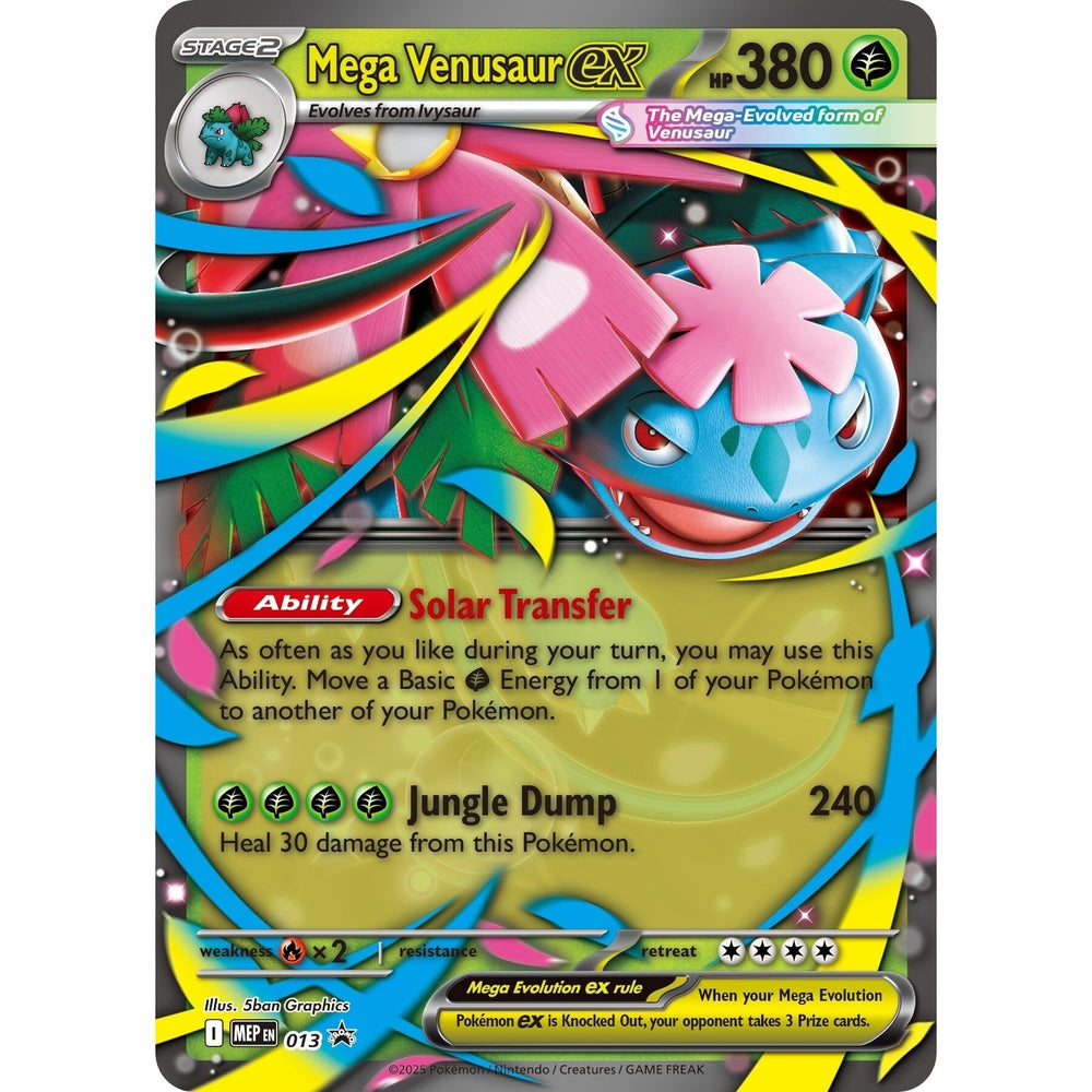 Pokemon Mega Venusaur MEP013 Black Star Promo