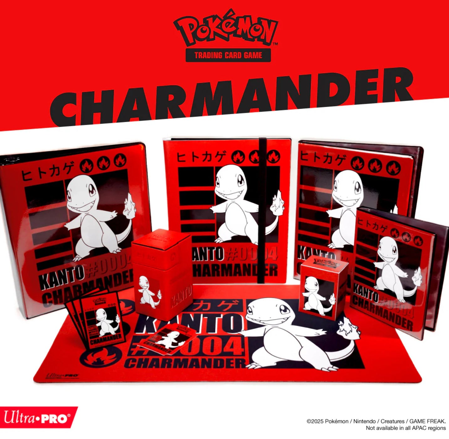 Ultra Pro Charmander tilbehør er tilgjengelig