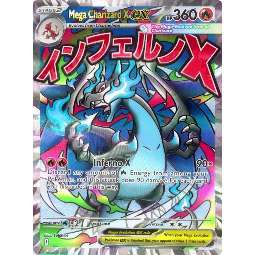 Pokemon Mega Charizard X ex MEP023 Black Star Promo