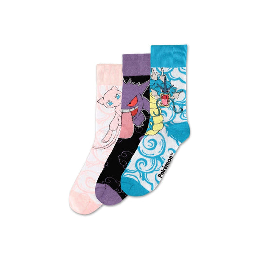Pokemon Crew Socks (Mew, Gengar & Gyrados)