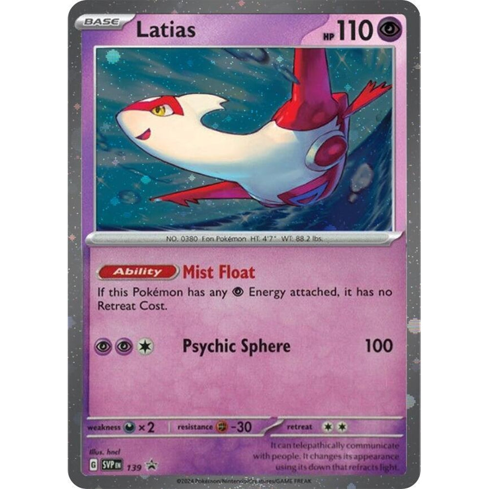 Pokemon Latias SVP139 Black Star Promo