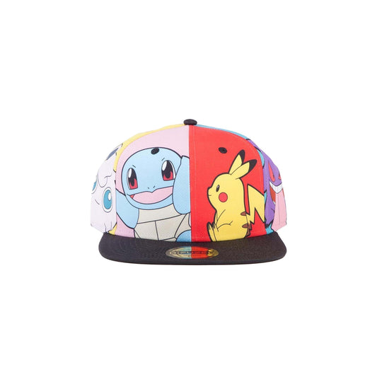 Pokemon Multi Pop Art Snapback Caps