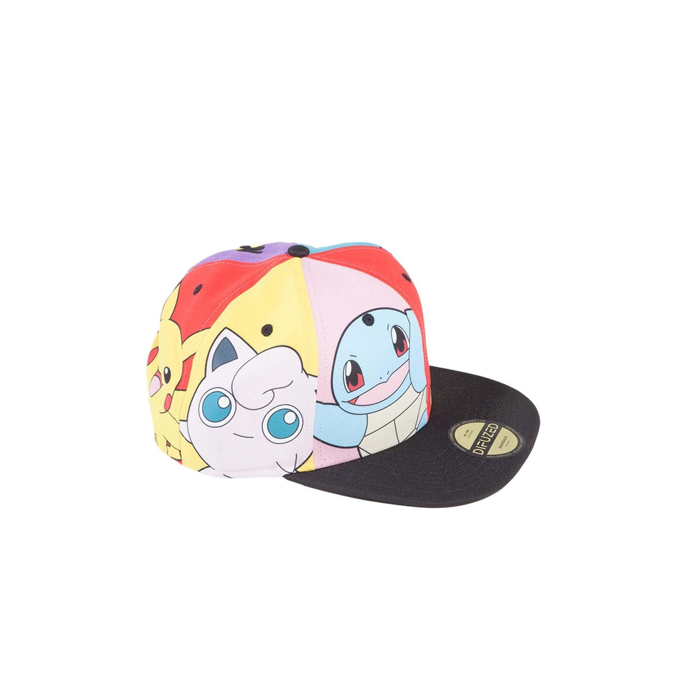 Pokemon Multi Pop Art Snapback Caps