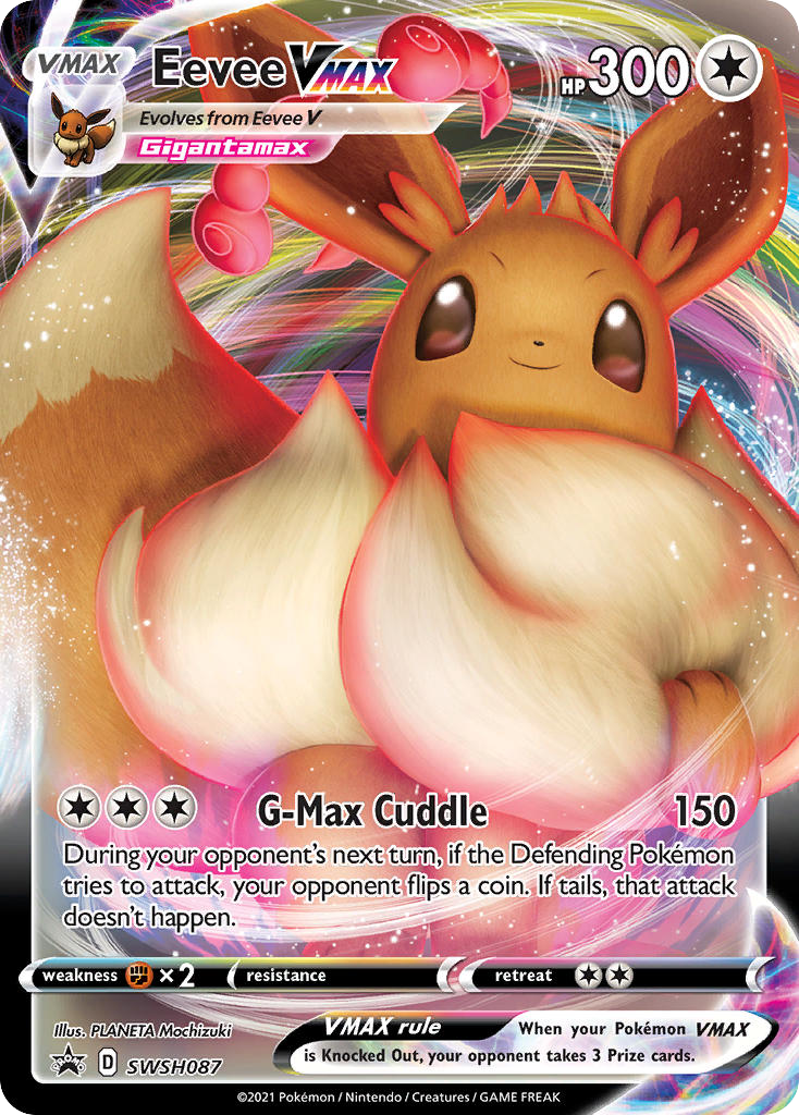 Pokemon Eevee VMAX SWSH087 Black Star Promo