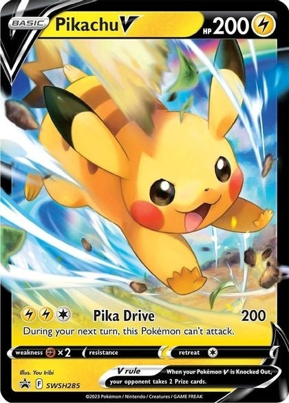 Pokemon Pikachu V SWSH285 Black Star Promo
