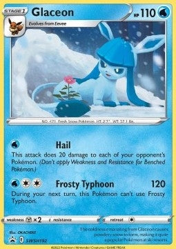 Pokemon Glaceon SWSH192 Holo Black Star Promo