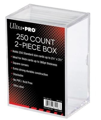 Ultra Pro Storage Box 2 Piece 250 Card Clear
