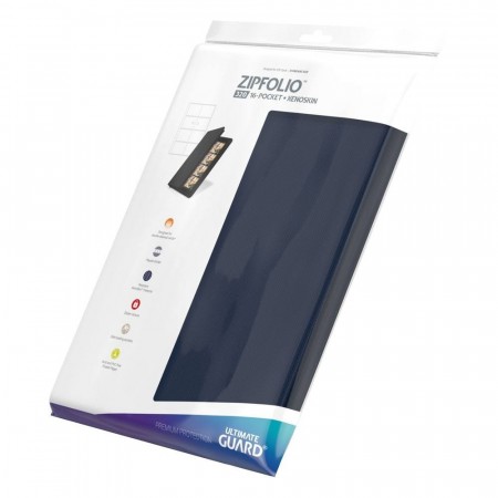 Ultimate Guard Zipfolio 320 - 16 Pocket XenoSkin Blue