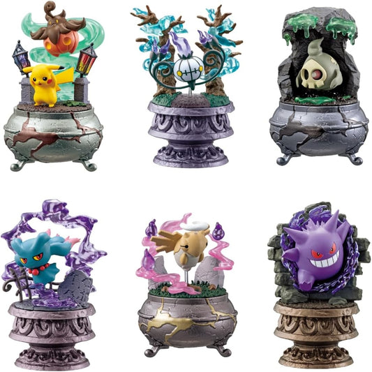 Pokemon Re-ment Little Night Collection 2 Figurer (6 stk)