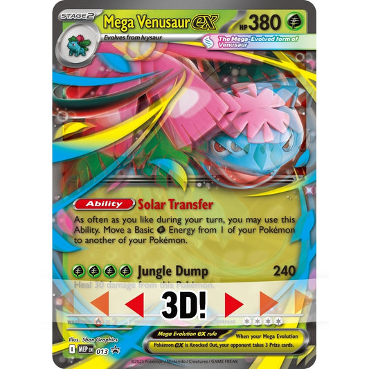 Pokemon Mega Venusaur MEP013 Black Star Promo (JUMBO)