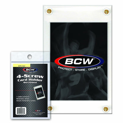 BCW 4-Screw Card Holder – Recessed