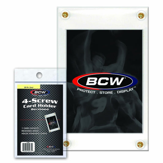 BCW 4-Screw Card Holder – Recessed