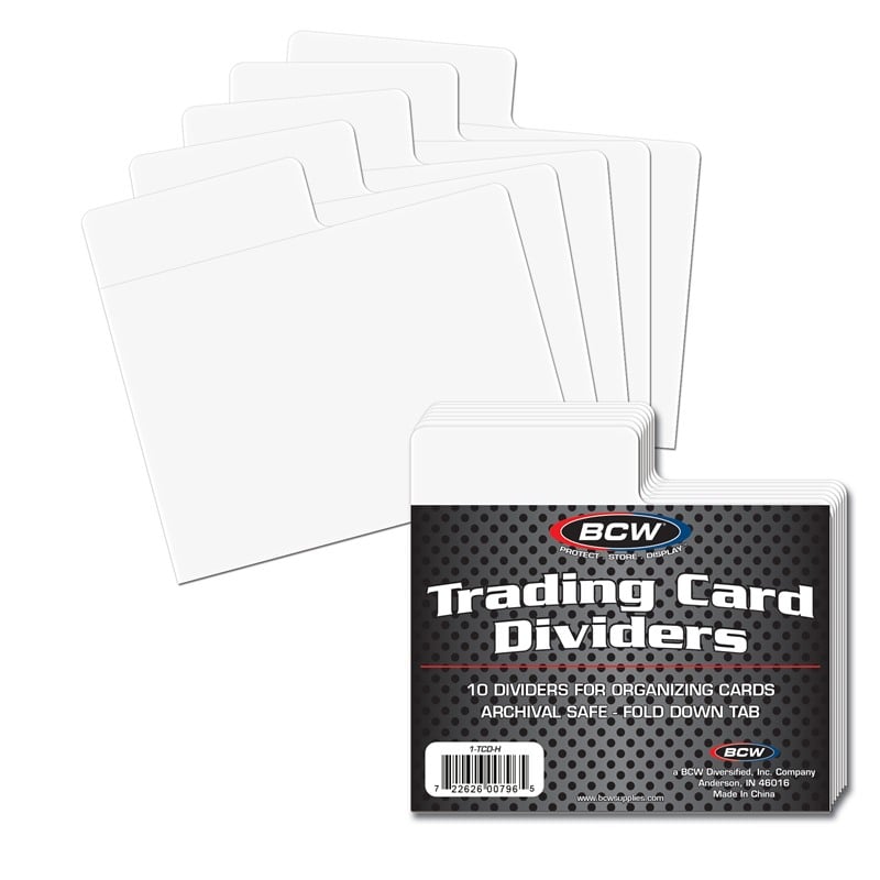 BCW Trading Card Dividers – Horizontal