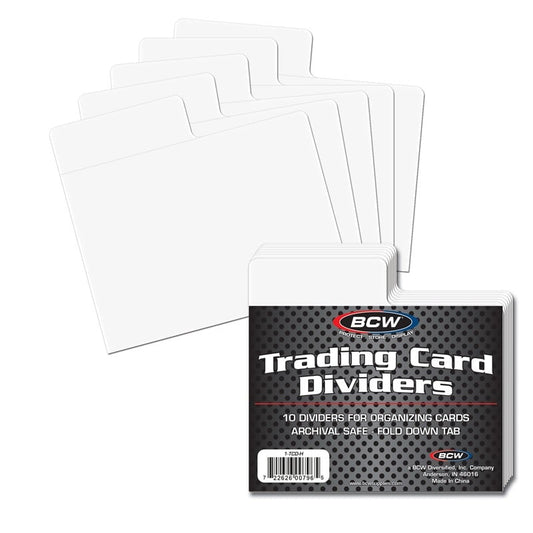 BCW Trading Card Dividers – Horizontal