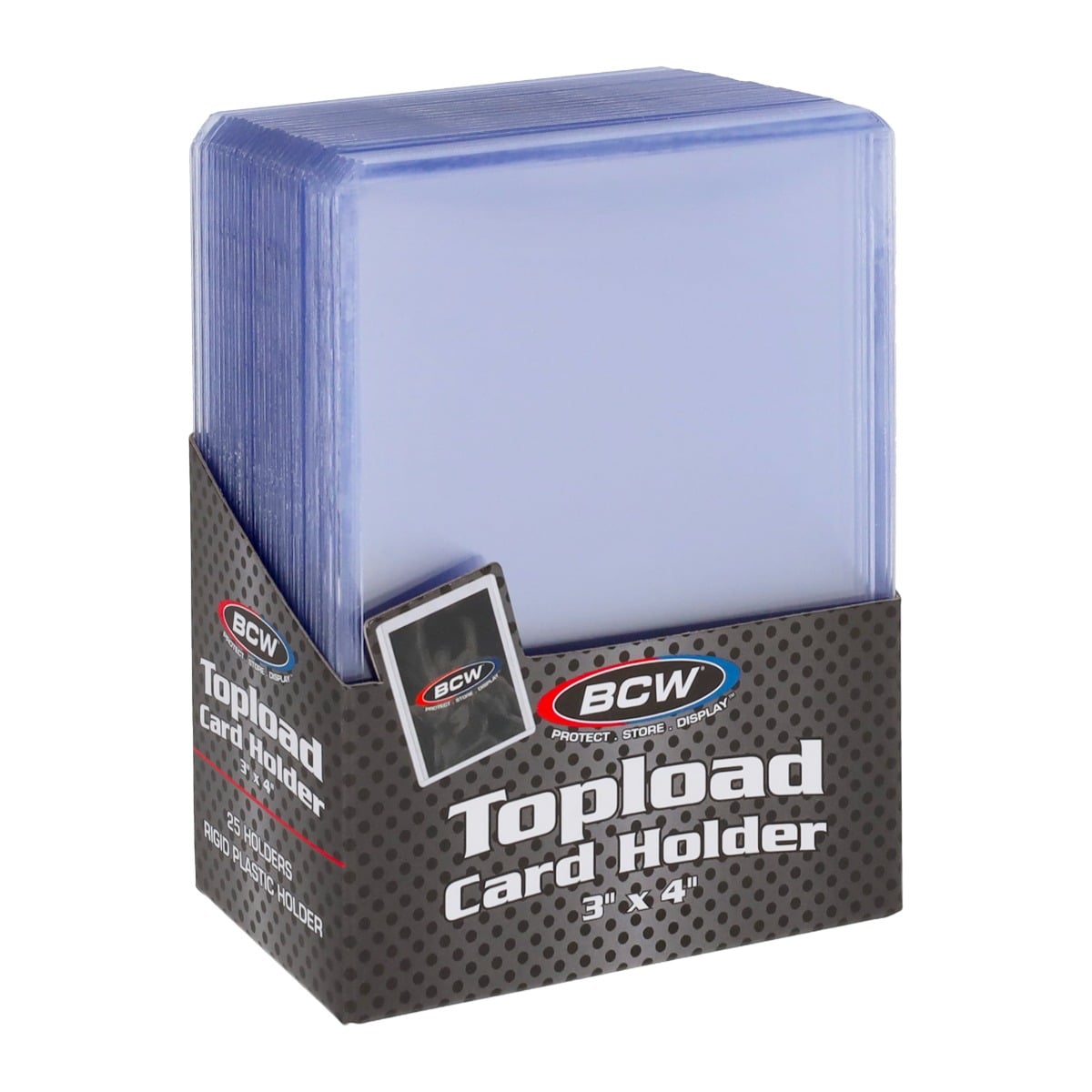 BCW 3x4 Toploader – Standard (25-pakning)
