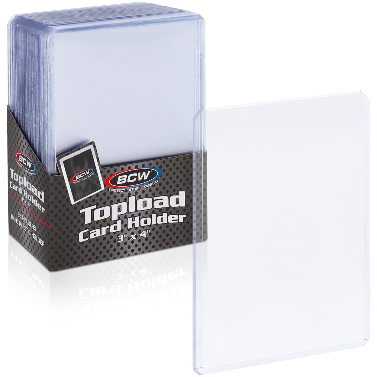 BCW 3x4 Toploader – Standard (25-pakning)