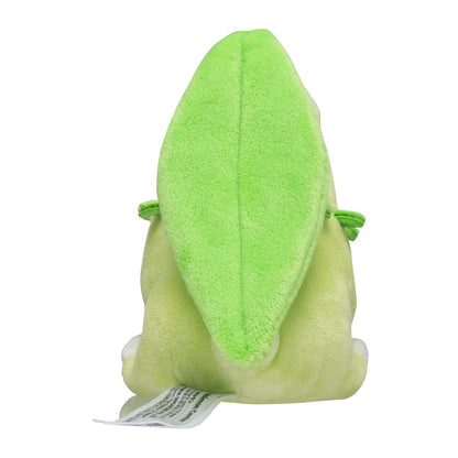 Chikorita Fit Plush fra Pokemon Center Japan, sett bakfra